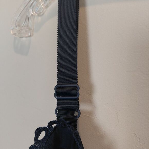 City Chic DRESS SO CROCHET Eyelet Dress Lined MINI size 18 Adjustable Straps NWT - Picture 6 of 10